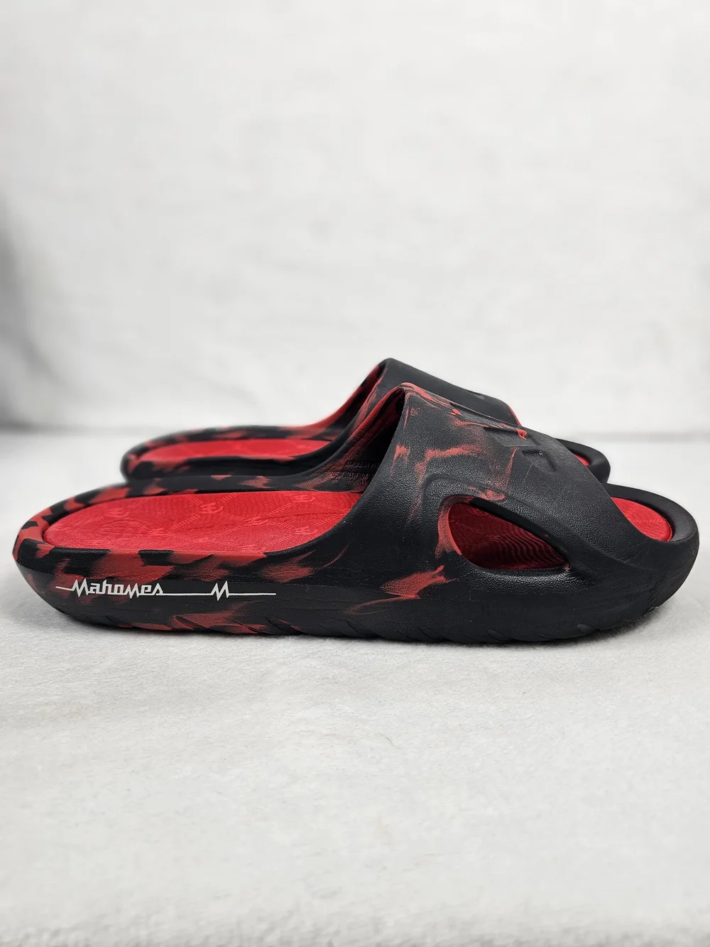 Adidas Patrick Mahomes x Adicane Slide Black Collegiate Red JH6548 Men's Sz 11